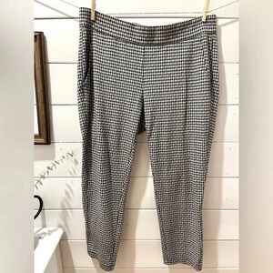 📍RAFFAELLO ROSSI black and cream  Houndstooth  jogger pants size 44